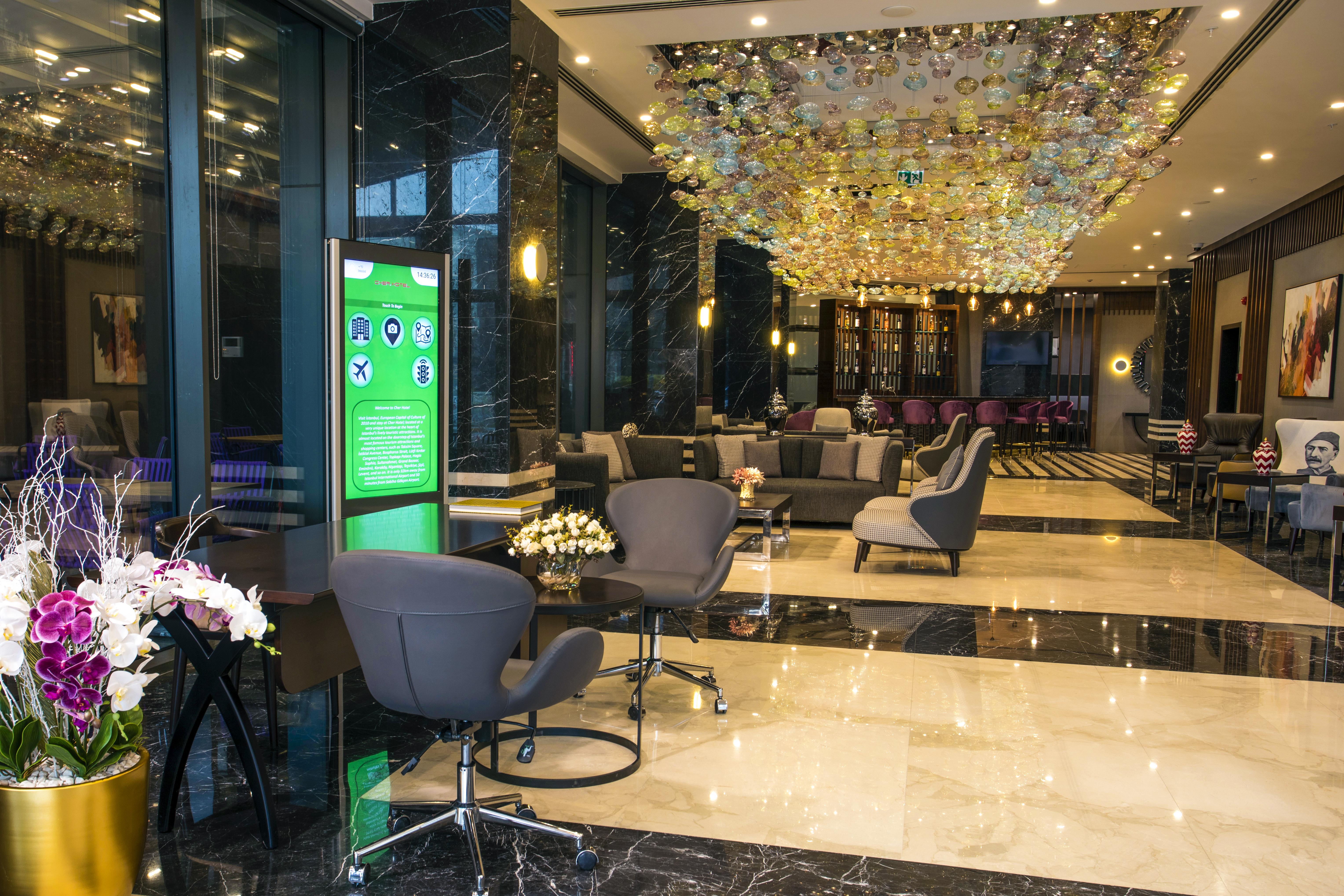Cher Hotel & Spa Taksim Estambul Exterior foto Lobby